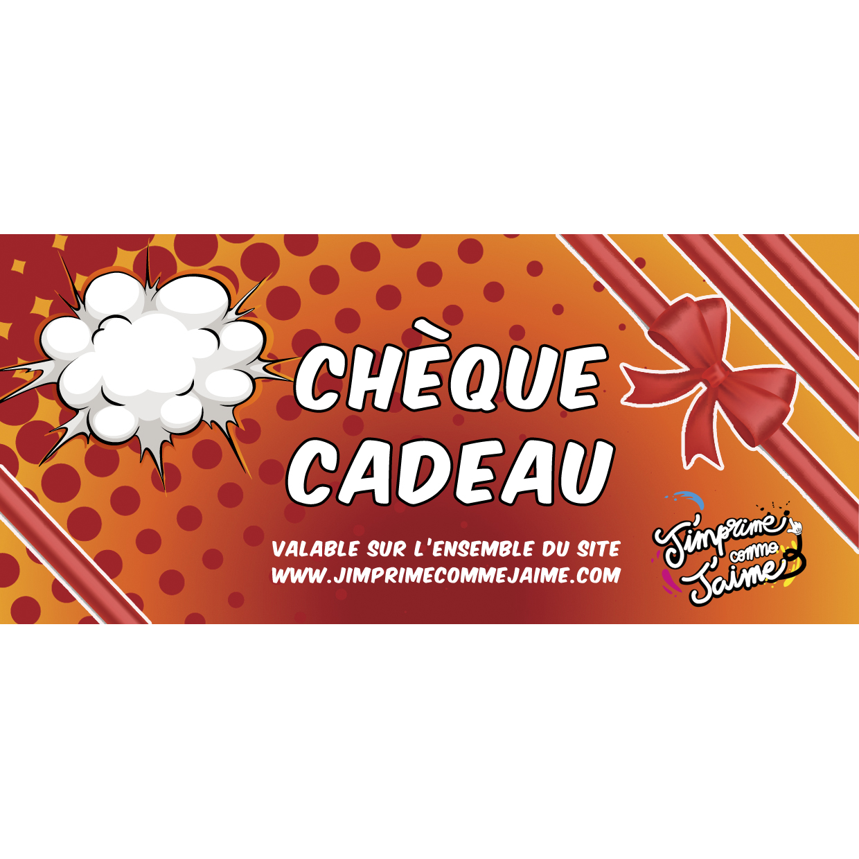 Chèque cadeau montant de votre choix J